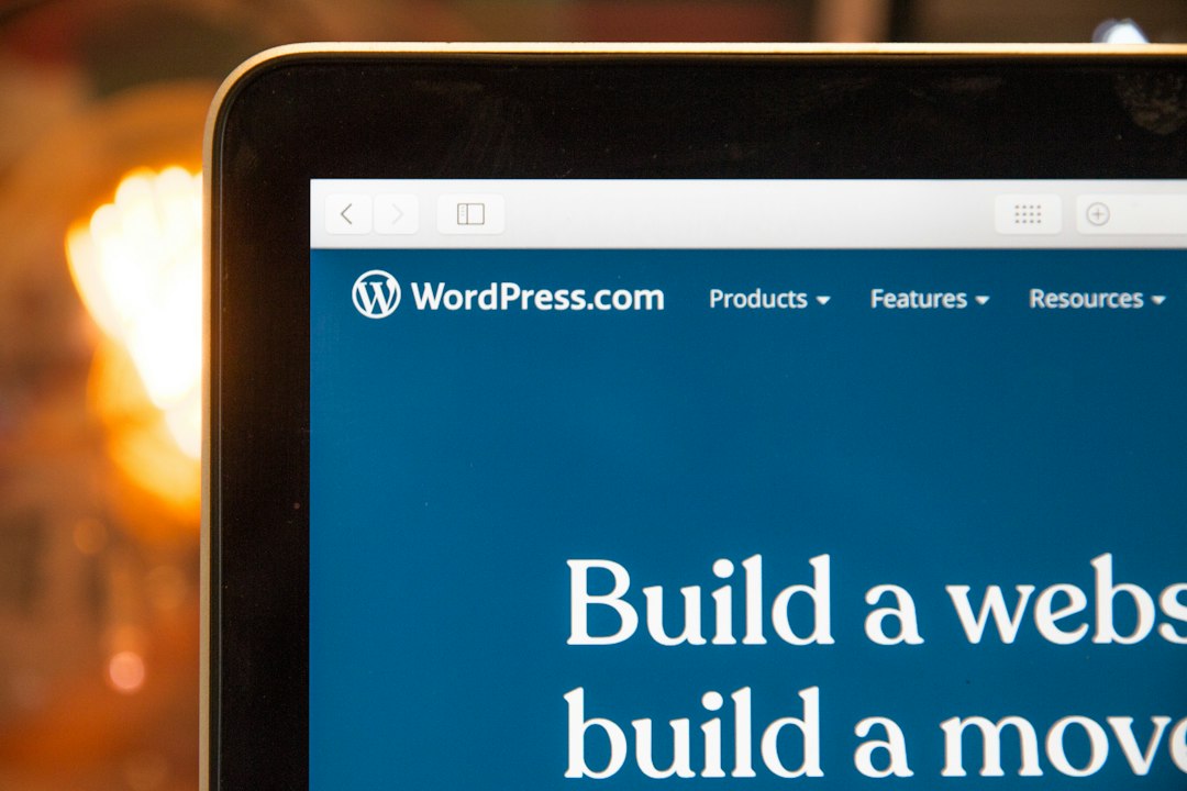 Dashboard of a drag-and-drop website builder on a laptop