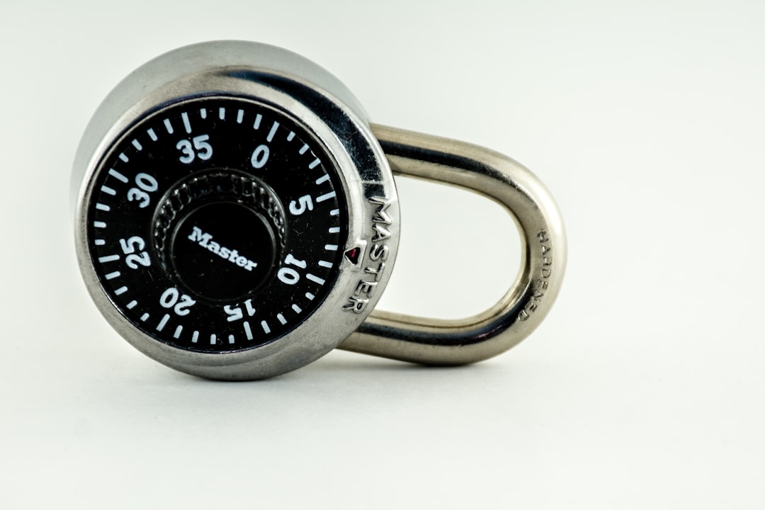 Digital lock and data streams symbolizing secure AI marketing and customer data protection