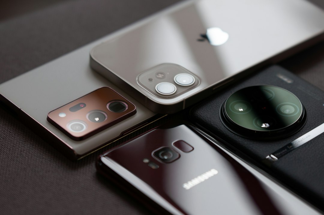 Premium Android smartphones placed side by side for comparison