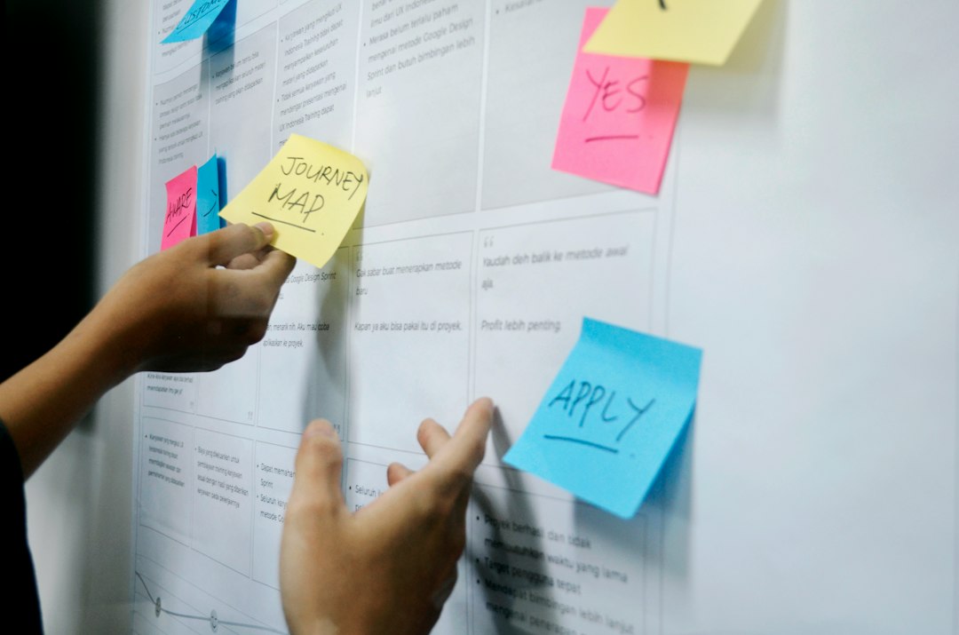 Founders mapping their B2B lead generation funnel on a whiteboard