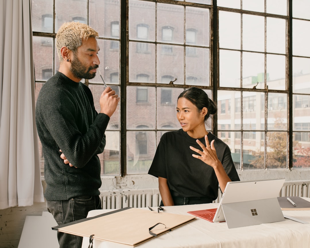 Small business team planning an AI project together