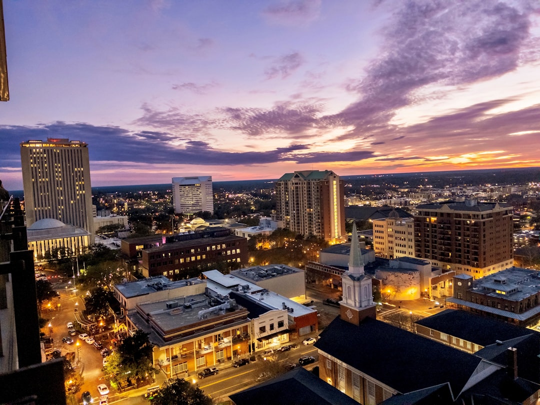 Local Tallahassee business owners networking at a chamber of commerce event