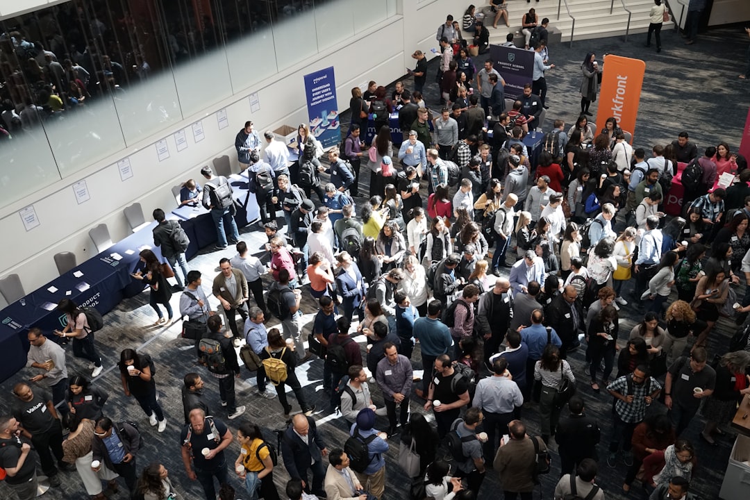Community business expo organized by a chamber of commerce